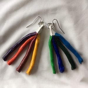 Handmade Rainbow “Tassel” Earrings